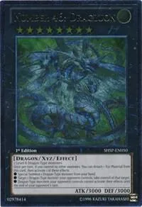 Number 46: Dragluon Ultimate Rare SHSP-EN050 1st Edition Yu-Gi-Oh card from Shadow Specters