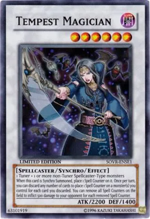 Tempest Magician SOVR-ENSE1 Yu-Gi-Oh card from Stardust Overdrive