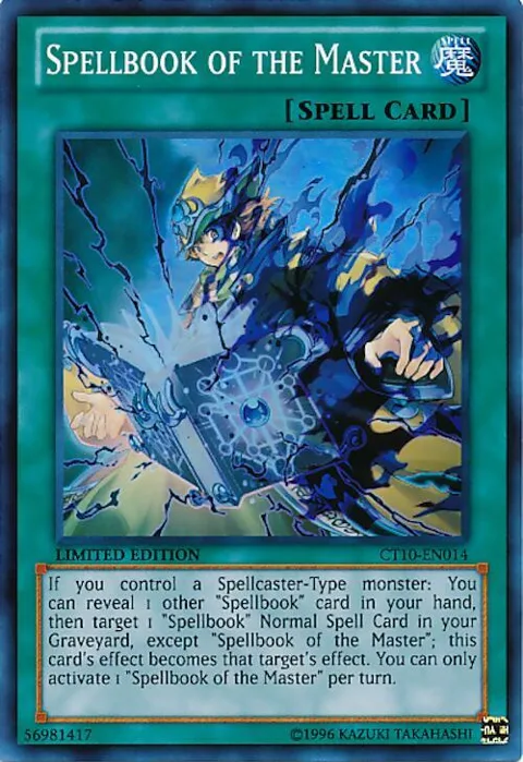 Spellbook of the Master CT10-EN014 Yu-Gi-Oh card from 2013 Collectors Tins