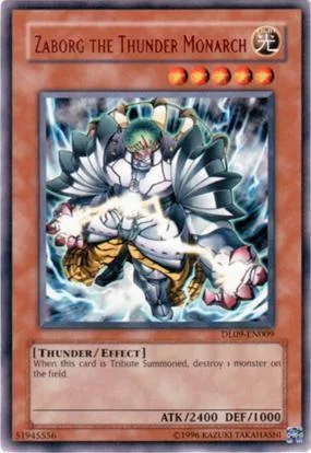 Zaborg the Thunder Monarch Blue DL09-EN009 Yu-Gi-Oh card from Duelist League Promo
