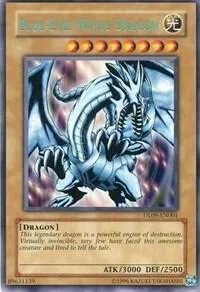 Blue-Eyes White Dragon Blue DL09-EN001 Yu-Gi-Oh card from Duelist League Promo