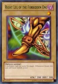 Right Leg of the Forbidden One Purple DL11-EN002 Yu-Gi-Oh card from Duelist League Promo