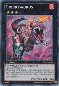 Grenosaurus SP13-EN022 Yu-Gi-Oh card from Star Pack 2013