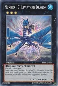 Number 17: Leviathan Dragon SP13-EN023 1st Edition Yu-Gi-Oh card from Star Pack 2013