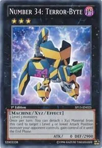 Number 34: Terror-Byte SP13-EN025 Yu-Gi-Oh card from Star Pack 2013