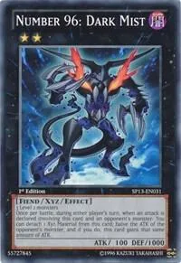 Number 96: Dark Mist SP13-EN031 Unlimited Yu-Gi-Oh card from Star Pack 2013