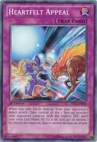 Heartfelt Appeal SP13-EN036 Yu-Gi-Oh card from Star Pack 2013