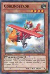Goblindbergh Starfoil SP13-EN005 Unlimited Yu-Gi-Oh card from Star Pack 2013
