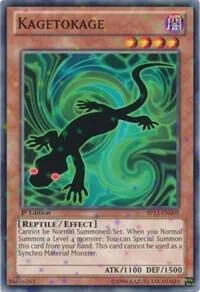 Kagetokage Starfoil SP13-EN009 Yu-Gi-Oh card from Star Pack 2013