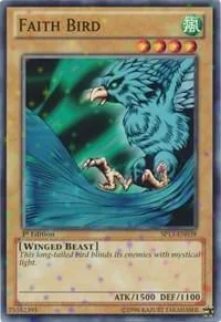 Faith Bird Starfoil SP13-EN039 Yu-Gi-Oh card from Star Pack 2013