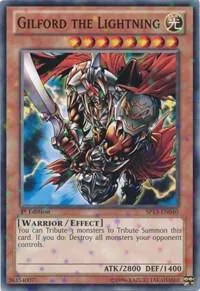Gilford the Lightning Starfoil SP13-EN040 Unlimited Yu-Gi-Oh card from Star Pack 2013