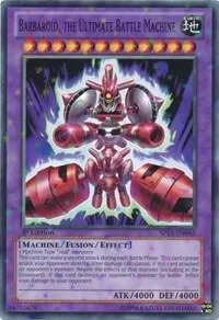 Barbaroid, the Ultimate Battle Machine Starfoil SP13-EN045 Unlimited Yu-Gi-Oh card from Star Pack 2013
