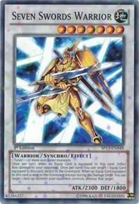 Seven Swords Warrior Starfoil SP13-EN048 1st Edition Yu-Gi-Oh card from Star Pack 2013