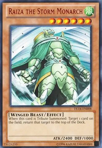 Raiza the Storm Monarch Red DL14-EN008 Yu-Gi-Oh card from Duelist League Promo