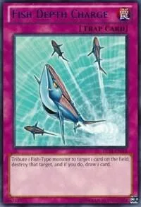 Fish Depth Charge Red DL14-EN018 Yu-Gi-Oh card from Duelist League Promo