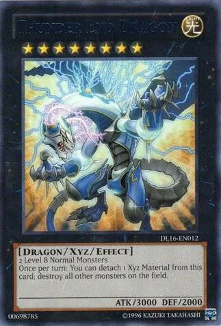 Thunder End Dragon Blue DL16-EN012 Yu-Gi-Oh card from Duelist League Promo