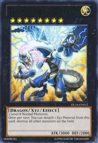 Thunder End Dragon Green DL16-EN012 Yu-Gi-Oh card from Duelist League Promo