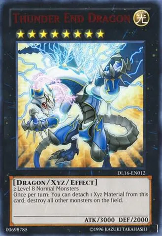 Thunder End Dragon Red DL16-EN012 Yu-Gi-Oh card from Duelist League Promo