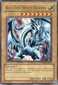 Blue-Eyes White Dragon Green DL09-EN001 Yu-Gi-Oh card from Duelist League Promo