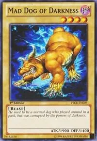 Mad Dog of Darkness YSKR-EN009 Unlimited Yu-Gi-Oh card from Starter Deck: Kaiba Reloaded