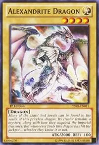 Alexandrite Dragon YSKR-EN011 1st Edition Yu-Gi-Oh card from Starter Deck: Kaiba Reloaded