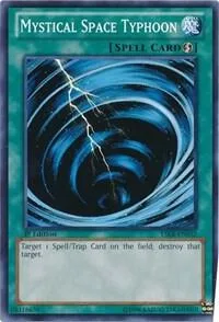 Mystical Space Typhoon YSKR-EN032 1st Edition Yu-Gi-Oh card from Starter Deck: Kaiba Reloaded