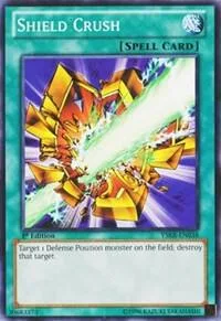 Shield Crush YSKR-EN038 1st Edition Yu-Gi-Oh card from Starter Deck: Kaiba Reloaded