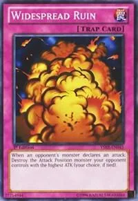 Widespread Ruin YSKR-EN045 Unlimited Yu-Gi-Oh card from Starter Deck: Kaiba Reloaded