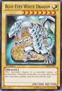 Blue-Eyes White Dragon YSKR-EN001 Yu-Gi-Oh card from Starter Deck: Kaiba Reloaded