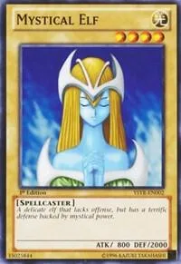 Mystical Elf YSYR-EN002 1st Edition Yu-Gi-Oh card from Starter Deck: Yugi Reloaded