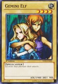 Gemini Elf YSYR-EN006 Unlimited Yu-Gi-Oh card from Starter Deck: Yugi Reloaded
