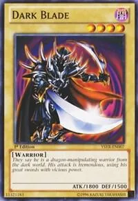 Dark Blade YSYR-EN007 Yu-Gi-Oh card from Starter Deck: Yugi Reloaded