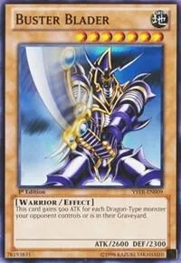 Buster Blader YSYR-EN009 1st Edition Yu-Gi-Oh card from Starter Deck: Yugi Reloaded