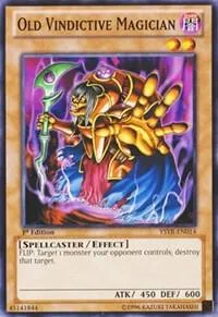 Old Vindictive Magician YSYR-EN014 Yu-Gi-Oh card from Starter Deck: Yugi Reloaded
