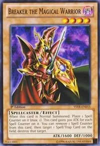 Breaker the Magical Warrior YSYR-EN015 Unlimited Yu-Gi-Oh card from Starter Deck: Yugi Reloaded