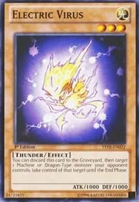 Electric Virus YSYR-EN022 1st Edition Yu-Gi-Oh card from Starter Deck: Yugi Reloaded