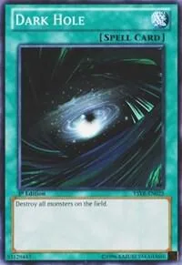 Dark Hole YSYR-EN025 Unlimited Yu-Gi-Oh card from Starter Deck: Yugi Reloaded