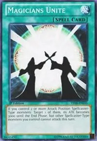 Magicians Unite YSYR-EN035 Yu-Gi-Oh card from Starter Deck: Yugi Reloaded
