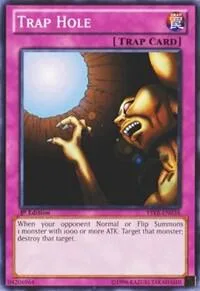 Trap Hole YSYR-EN038 1st Edition Yu-Gi-Oh card from Starter Deck: Yugi Reloaded