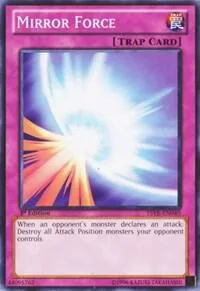 Mirror Force YSYR-EN040 Unlimited Yu-Gi-Oh card from Starter Deck: Yugi Reloaded