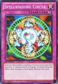 Spellbinding Circle YSYR-EN041 1st Edition Yu-Gi-Oh card from Starter Deck: Yugi Reloaded
