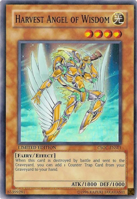 Harvest Angel of Wisdom CSOC-ENSE1 Yu-Gi-Oh card from Crossroads of Chaos