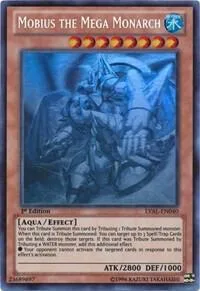 Mobius the Mega Monarch Ghost Rare LVAL-EN040 Unlimited Yu-Gi-Oh card from Legacy of the Valiant