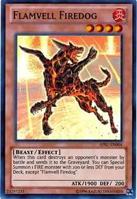 Flamvell Firedog AP01-EN004 Yu-Gi-Oh card from Astral Pack 1
