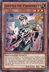 Justice of Prophecy AP02-EN017 Yu-Gi-Oh card from Astral Pack 2
