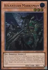 Atlantean Marksman Ultimate Rare AP03-EN001 Yu-Gi-Oh card from Astral Pack 3