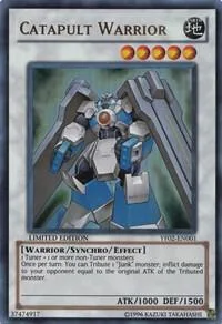 Catapult Warrior YF02-EN001 Yu-Gi-Oh card from Yu-Gi-Oh! 5D's Manga Promotional Cards