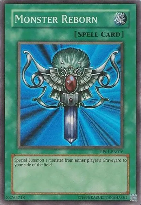 Monster Reborn RP01-EN016 Yu-Gi-Oh card from Retro Pack
