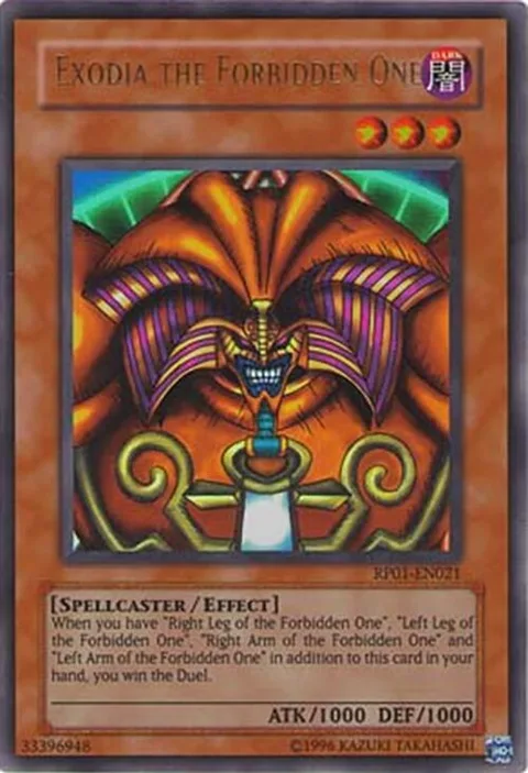 Exodia the Forbidden One RP01-EN021 RP01 Unlimited Ultra Rare Yu-Gi-Oh card from Retro Pack