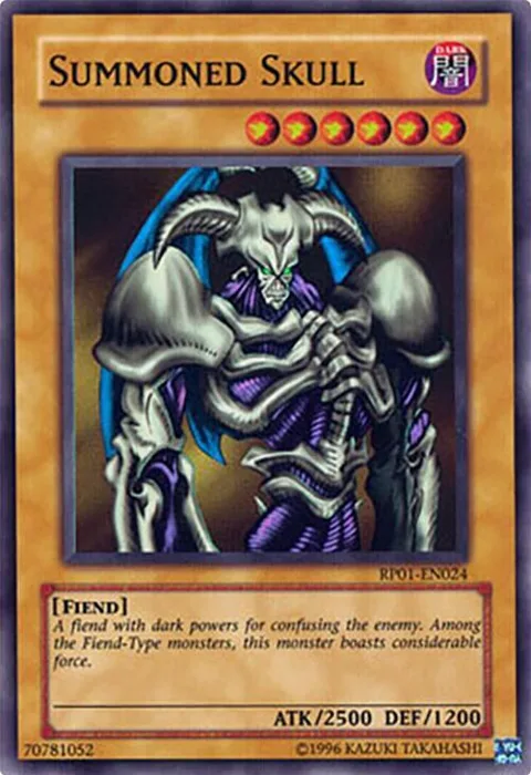 Summoned Skull RP01-EN024 RP01 Unlimited Super Rare Yu-Gi-Oh card from Retro Pack